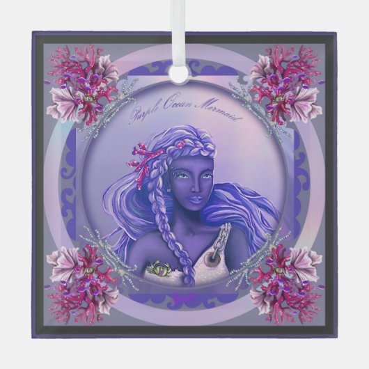 ornament van Paars zeemeerglas (Voorkant)