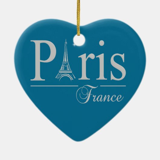 Ornament van Parijs Frankrijk, dubbelzijdig (Achterkant)