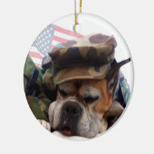 Ornament van patriottische boxer-honden (Links)
