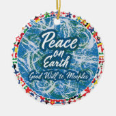 Ornament van Peace on Earth Meeples (Voorkant)