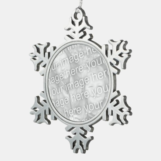  Ornament van Pewter Snowflake (Rechts)