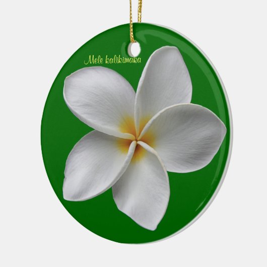 Ornament van Plumeria Kerstfeestdag (Links)