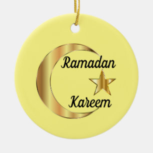 Ornament van Ramadan Kareem-keramiek