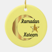 Ornament van Ramadan Kareem-keramiek (Achterkant)