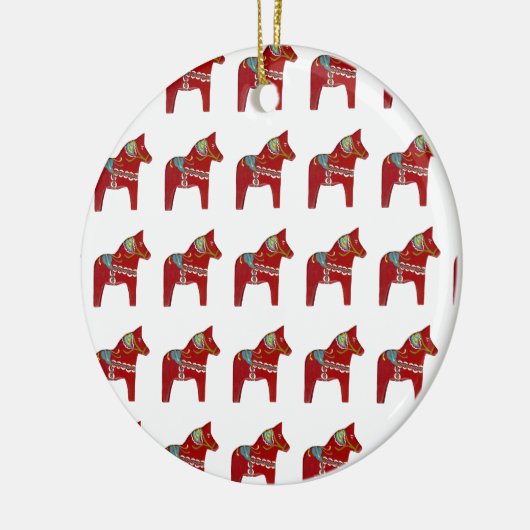 Ornament van Red Dala Horse (Links)