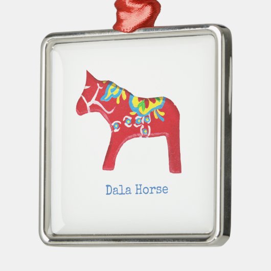 Ornament van Red Dala Horse (Links)