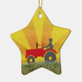 Ornament van rode of groene trekkers (Links)