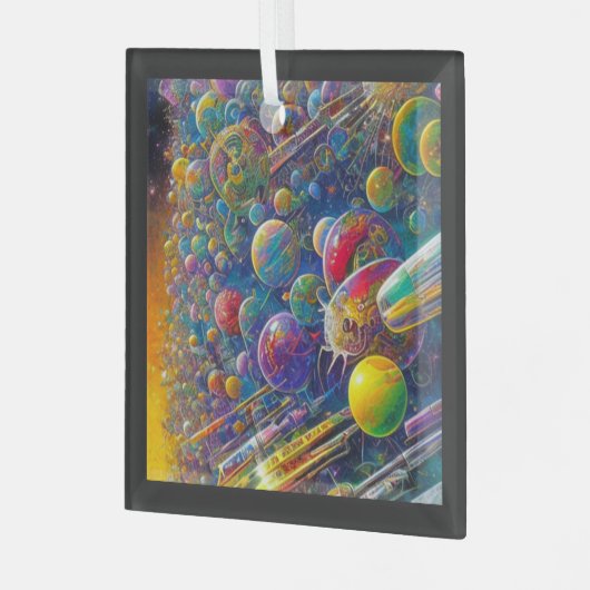 Ornament van ruimtevaartware (Voorkant links)