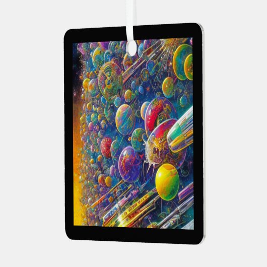 Ornament van ruimtevaartware (Voorkant links)