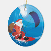 Ornament van Santa Kitesurf (Links)