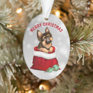 Ornament van Shepherd Puppy Dog Gift Surprise
