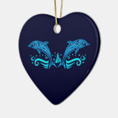 Ornament van stampoppendolfijnen (Links)