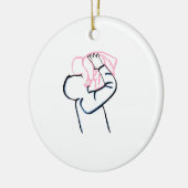 Ornament van vader en dochter (Links)