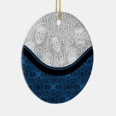 Ornament van verfijnd holiday Damask Circle (Rechts)