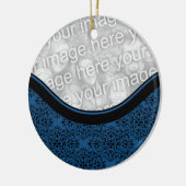 Ornament van verfijnd holiday Damask Circle (Links)