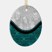 Ornament van verfijnd holiday Damask Circle (Rechts)