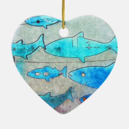 Ornament van viskeramiek (Achterkant)