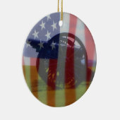 Ornament van vlag en kanon (Rechts)