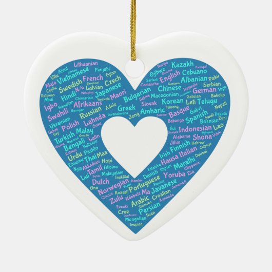 Ornament van wereldtalen (Achterkant)