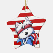 Ornament van Westie Boss (Links)