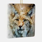 ornament van wild kattenporselein (Rechts)