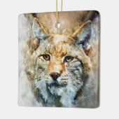 ornament van wild kattenporselein (Links)