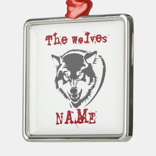 ornament van wolvenkeramiek (Links)