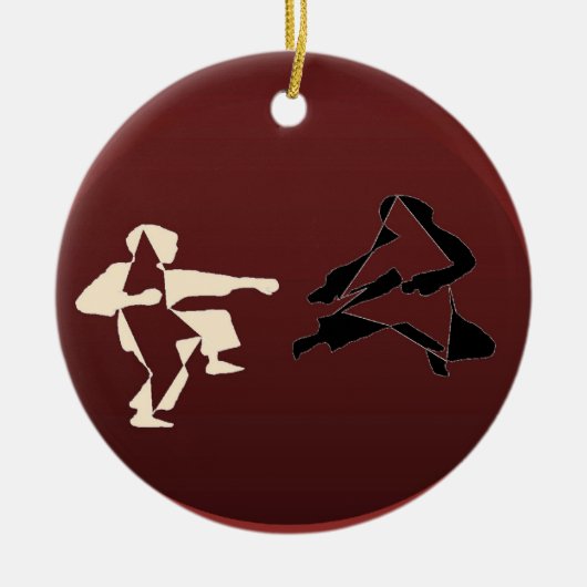 Ornament vechtsport ninja (Voorkant)