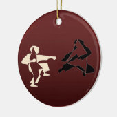 Ornament vechtsport ninja (Links)