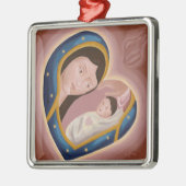 Ornament-Verenigde harten van de Heilige Moeder &  Metalen Ornament (Links)