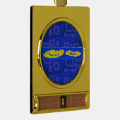 Ornament Verguld Banner Ornament (Rechts)