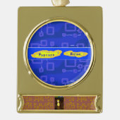 Ornament Verguld Banner Ornament (Voorkant)