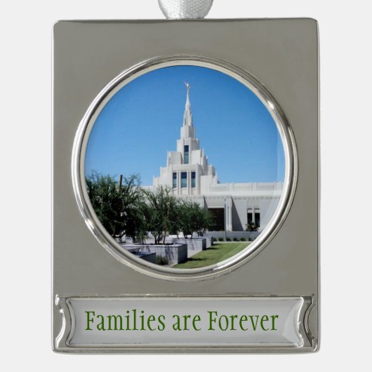 Ornament Verzilverd Banner Ornament (Voorkant)