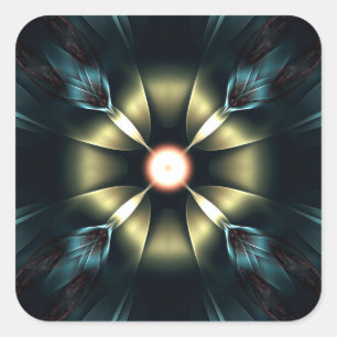 Ornament Vierkante Sticker