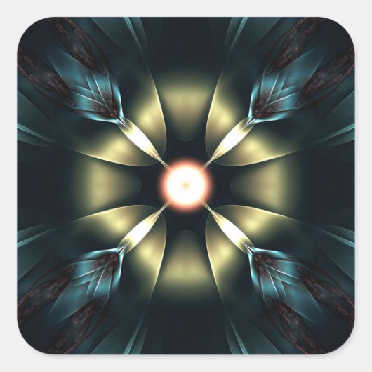 Ornament Vierkante Sticker (Voorkant)