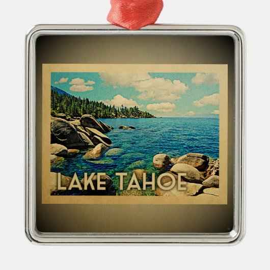 Ornament Vintage Travel Lake Tahoe (Voorkant)
