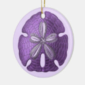 Ornament Violet Sand Dollar (Links)
