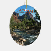 Ornament: Virgin River and Watchman (Ronde) Keramisch Ornament (Rechts)