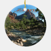 Ornament: Virgin River and Watchman (Ronde) Keramisch Ornament (Achterkant)