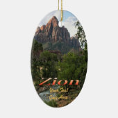 Ornament: Virgin River & Watchman 2 (Ovaal) Keramisch Ornament (Rechts)
