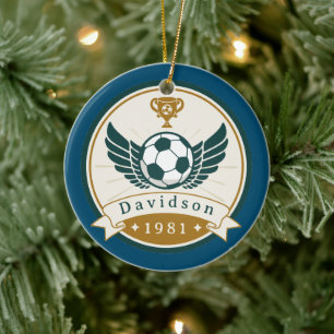 Ornament - Voetbal - Gepersonaliseerd - Naam toevo