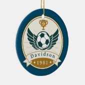 Ornament - Voetbal - Gepersonaliseerd - Naam toevo (Rechts)