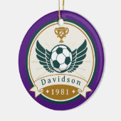 Ornament - Voetbal - Gepersonaliseerd - Naam toevo (Links)