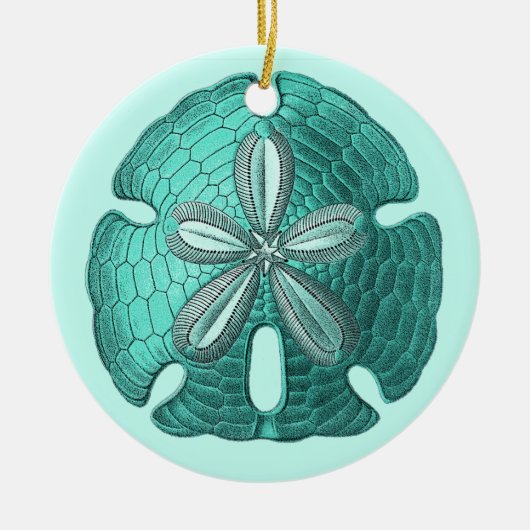Ornament voor Aqua Sand Dollar (Voorkant)