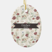 Ornament voor Black Poodle-kerstmis (Achterkant)