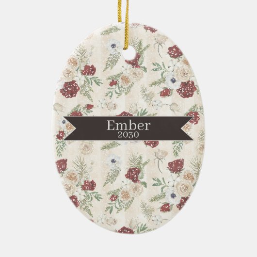 Ornament voor Black Poodle-kerstmis (Achterkant)