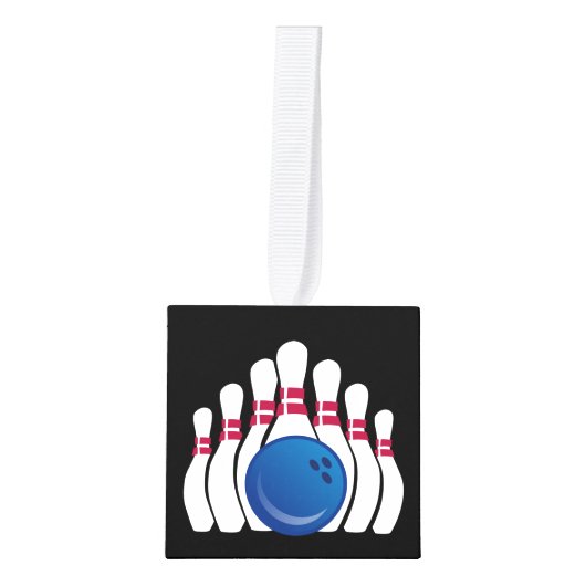 Ornament voor Bowling Design Cube (Voorkant)