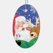 Ornament voor de kerstman en de rendieren (Links)