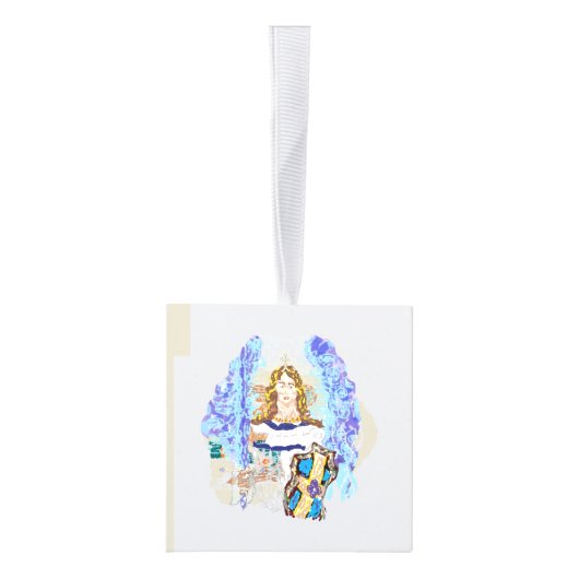 Ornament voor de kubus: spirituele kerst (Rechts)