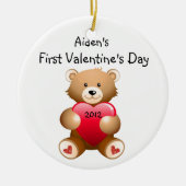 Ornament voor de voornaam van uw kind, Valentijnsd (Voorkant)